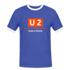 U2 Berlin - Männer Ringer T-Shirt - blue/white