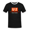 U2 Berlin - Männer Ringer T-Shirt - black/white