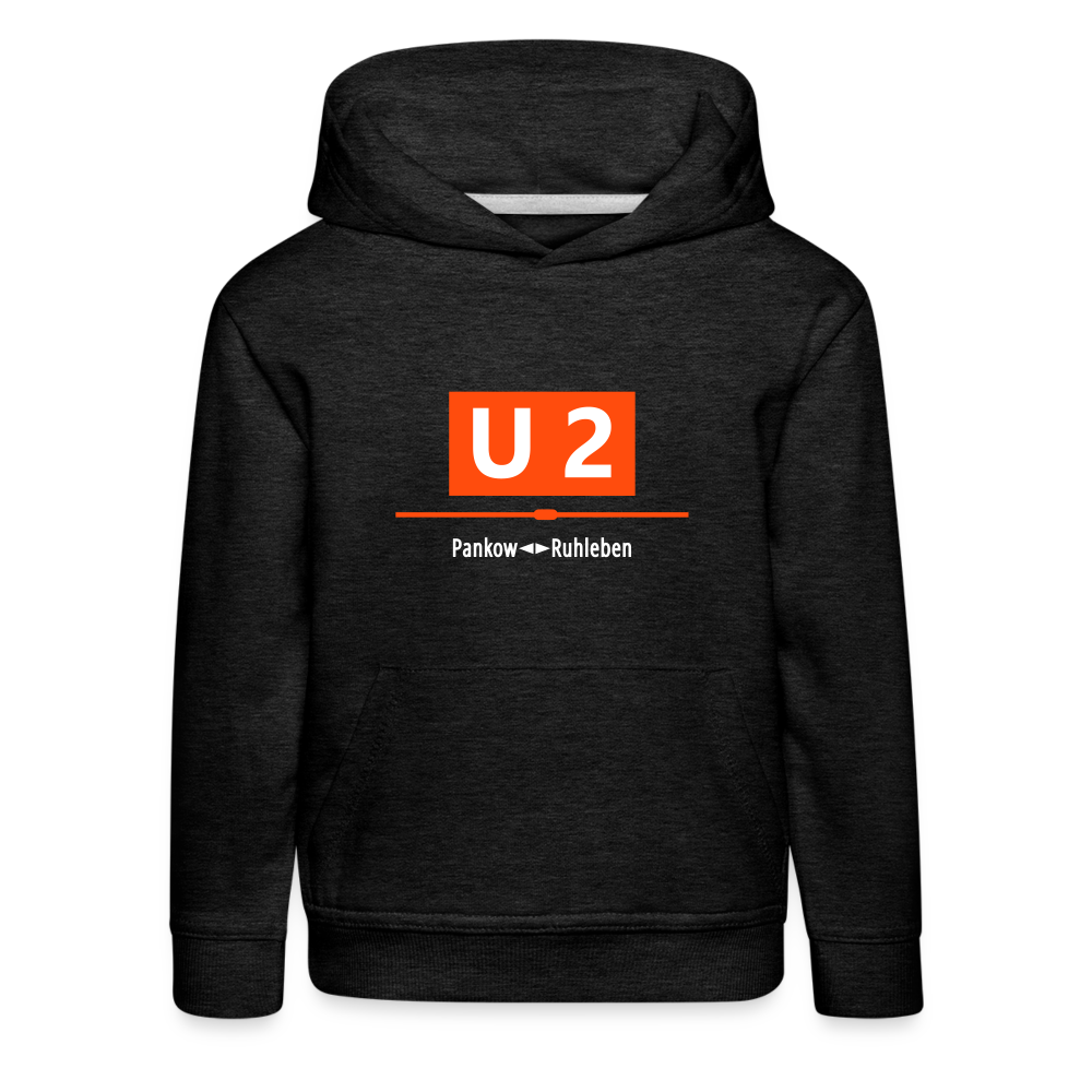 U2 Berlin - Kinder Premium Hoodie - charcoal grey