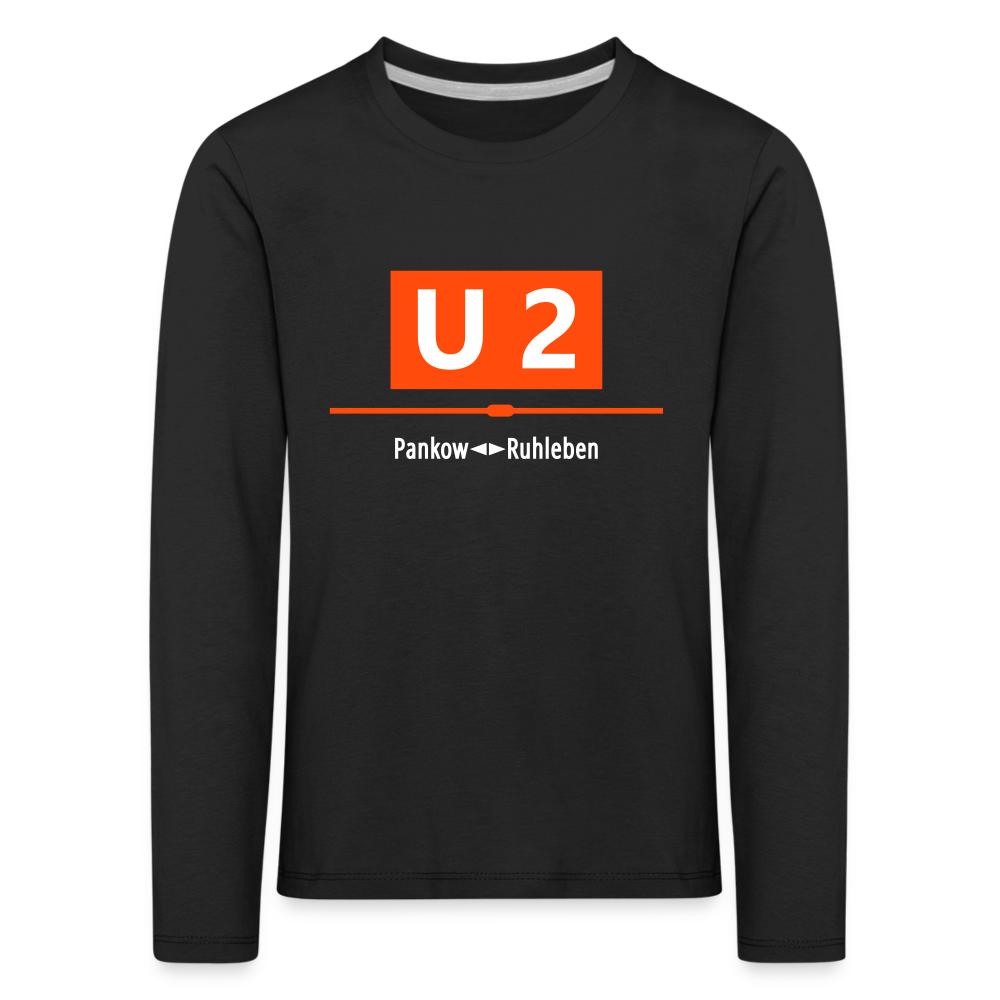 U2 Berlin - Kinder Langarmshirt - black