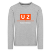 U2 Berlin - Kinder Langarmshirt - heather grey