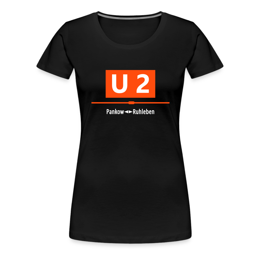 U2 Berlin - Frauen Premium T-Shirt - black