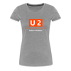 U2 Berlin - Frauen Premium T-Shirt - heather grey