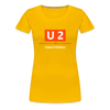 U2 Berlin - Frauen Premium T-Shirt - sun yellow