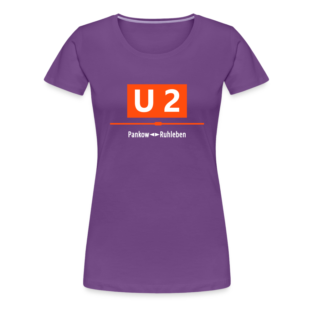 U2 Berlin - Frauen Premium T-Shirt - purple