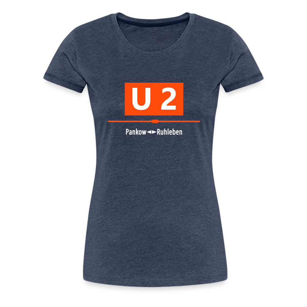 U2 Berlin - Frauen Premium T-Shirt - heather blue