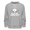 Dit is mir Schnurz Piepe - Kinder Premium Sweatshirt - heather grey