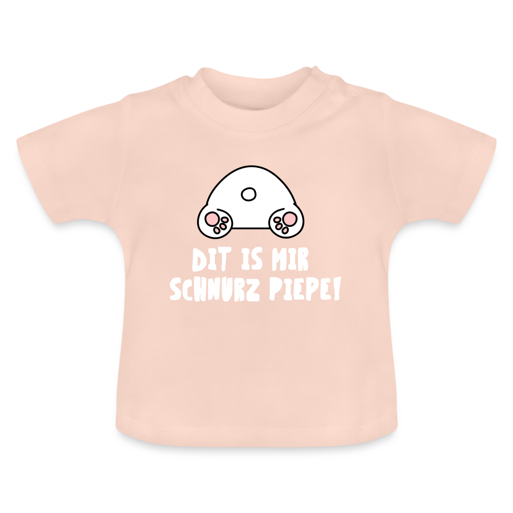 Dit is mir Schnurz Piepe - Baby T-Shirt - crystal pink