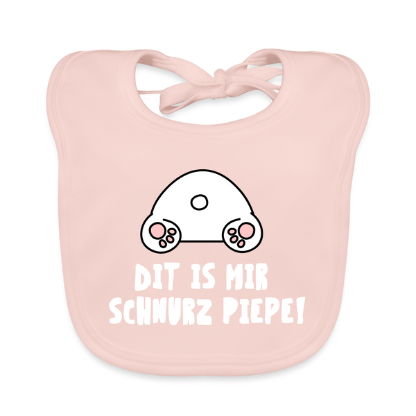Dit is mir Schnurz Piepe - Lätzchen - rose