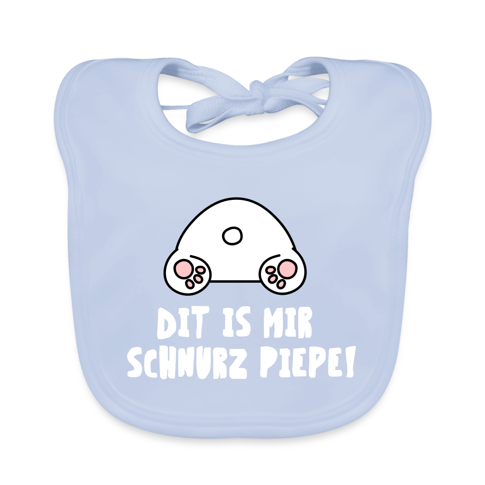 Dit is mir Schnurz Piepe - Lätzchen - sky blue