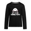 Dit is mir Schnurz Piepe - Teenager Langarmshirt - black