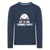 Dit is mir Schnurz Piepe - Kinder Langarmshirt - navy