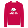 Dit is mir Schnurz Piepe - Kinder Langarmshirt - dark pink
