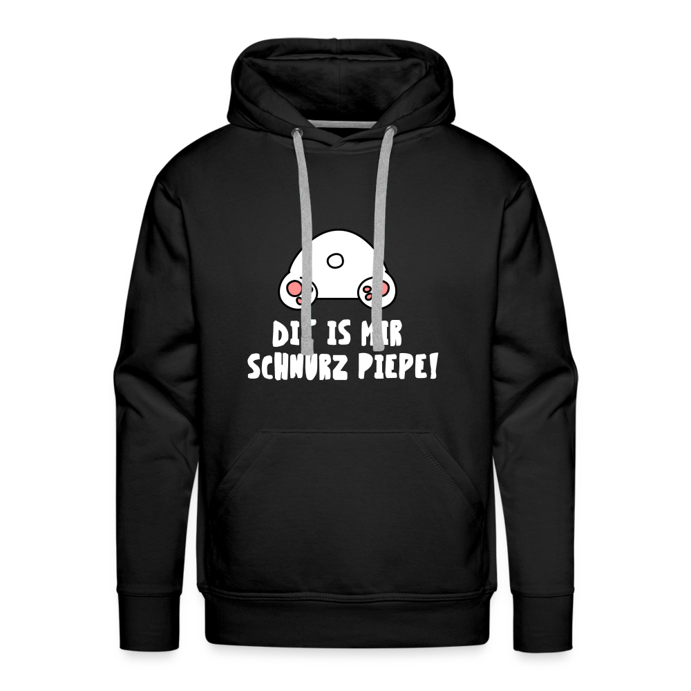 Dit is mir Schnurz Piepe - Männer Premium Hoodie - black