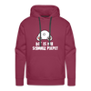 Dit is mir Schnurz Piepe - Männer Premium Hoodie - bordeaux