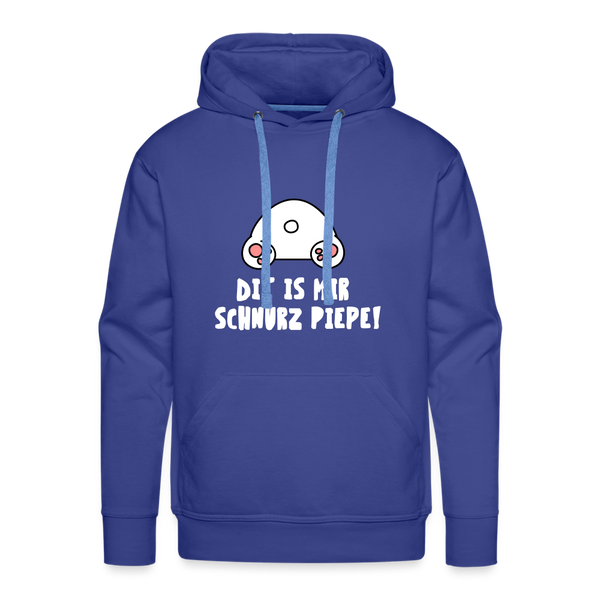 Dit is mir Schnurz Piepe - Männer Premium Hoodie - royal blue