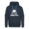 Dit is mir Schnurz Piepe - Männer Premium Hoodie - navy