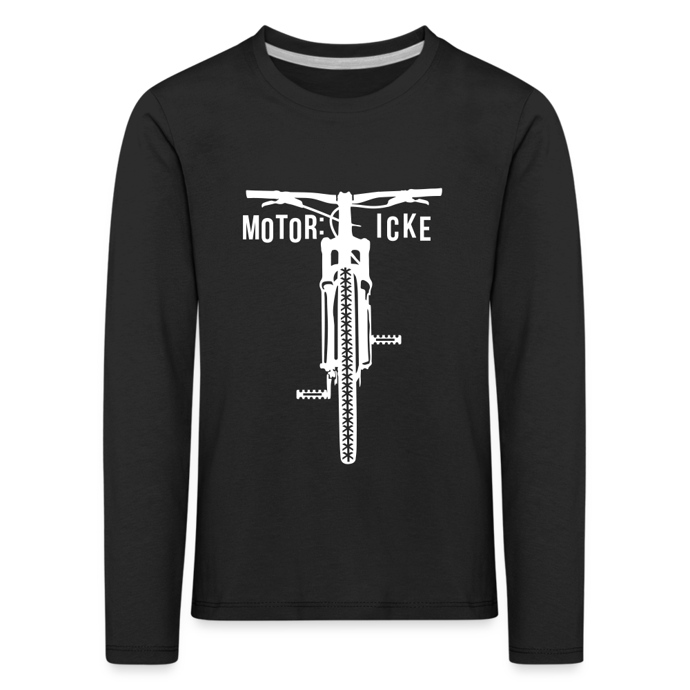 Motor icke - Kinder Langarmshirt - black