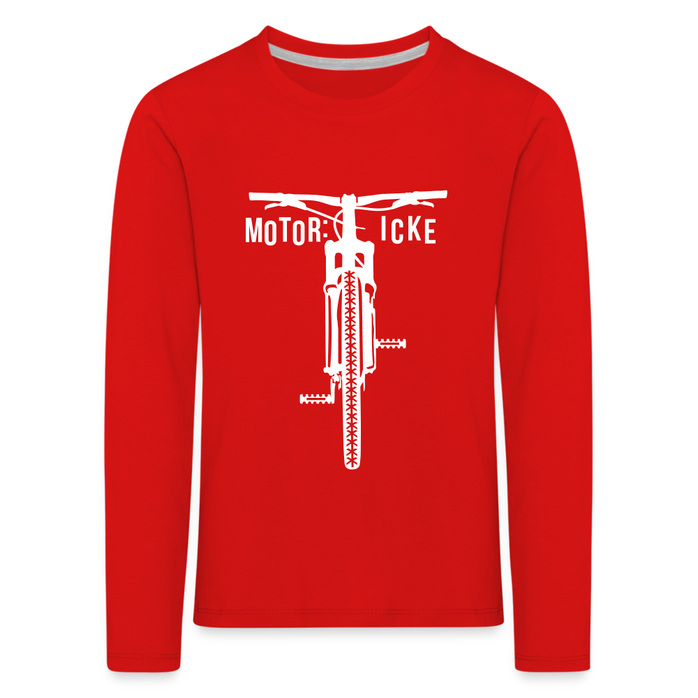 Motor icke - Kinder Langarmshirt - red