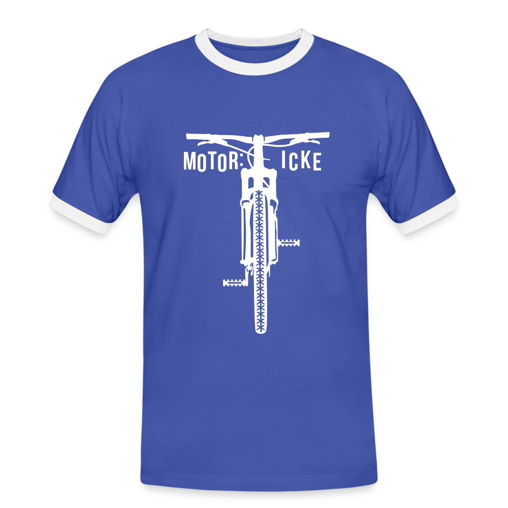 Motor icke - Männer Ringer T-Shirt - blue/white