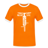 Motor icke - Männer Ringer T-Shirt - orange/white