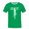 Motor icke - Männer Ringer T-Shirt - kelly green/white