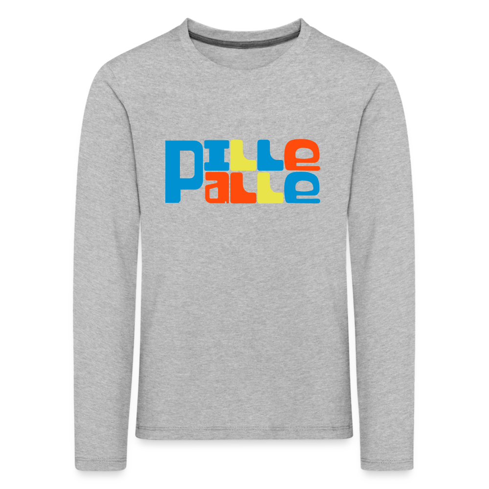 Pillepalle - Kinder Langarmshirt - heather grey