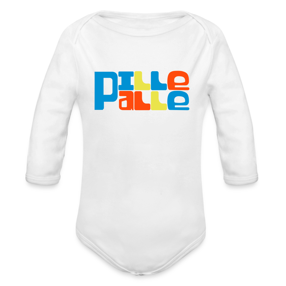 Pillepalle - Bio-Langarmbody - white