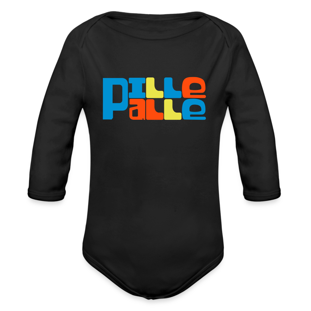 Pillepalle - Bio-Langarmbody - black