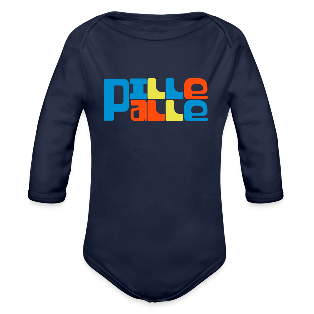 Pillepalle - Bio-Langarmbody - dark navy