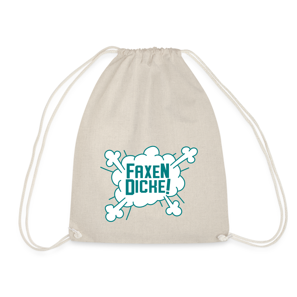 Faxen Dicke! - Turnbeutel - nature