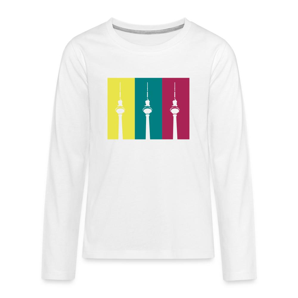 Berlin Retro - Teenager Langarmshirt - white