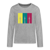 Berlin Retro - Teenager Langarmshirt - heather grey