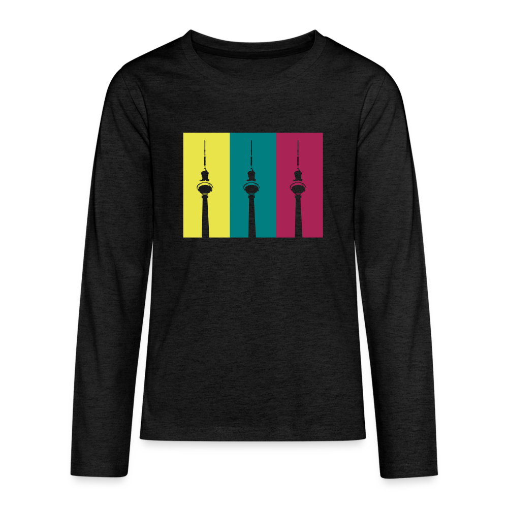 Berlin Retro - Teenager Langarmshirt - charcoal grey