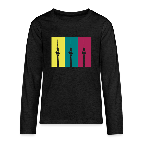 Berlin Retro - Teenager Langarmshirt - charcoal grey