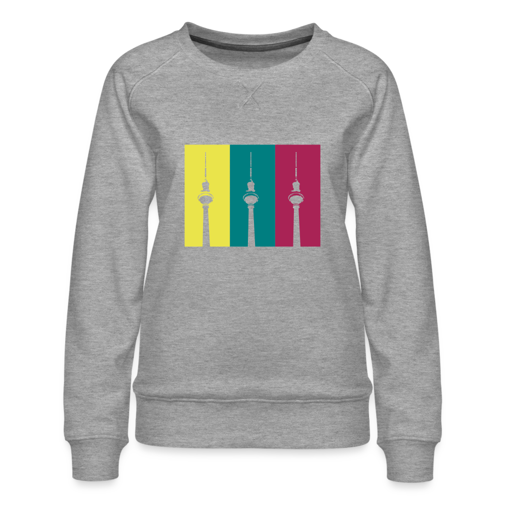 Berlin Retro - Frauen Premium Sweatshirt - heather grey