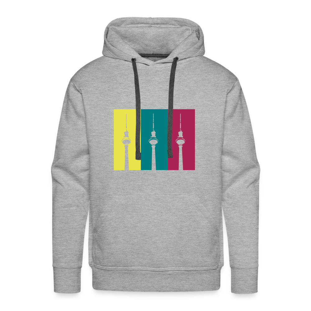 Berlin Retro - Männer Premium Hoodie - heather grey