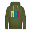 Berlin Retro - Männer Premium Hoodie - olive green