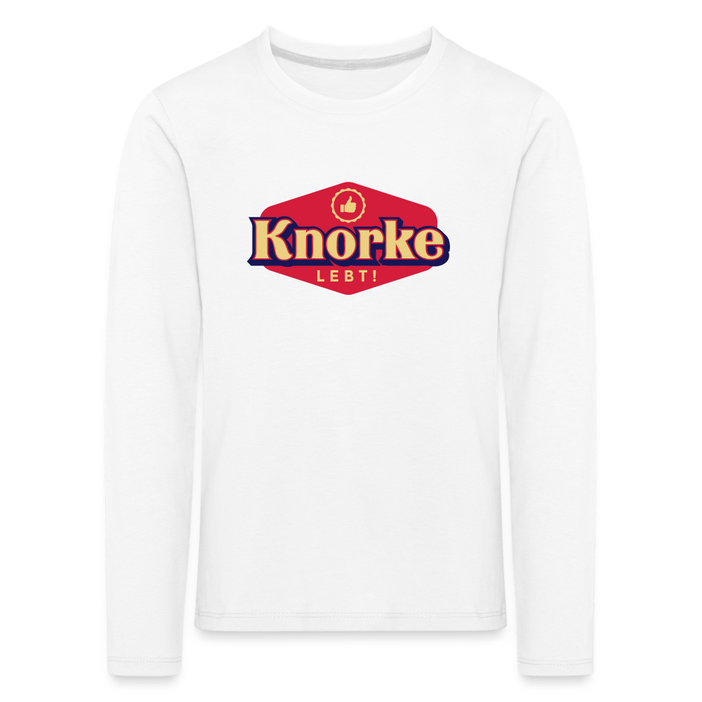 KNORKE lebt! - Kinder Langarmshirt - white