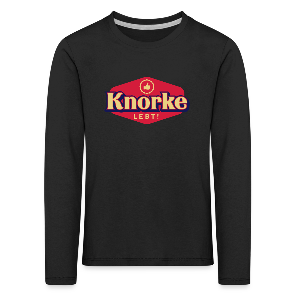 KNORKE lebt! - Kinder Langarmshirt - black