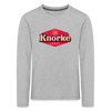 KNORKE lebt! - Kinder Langarmshirt - heather grey