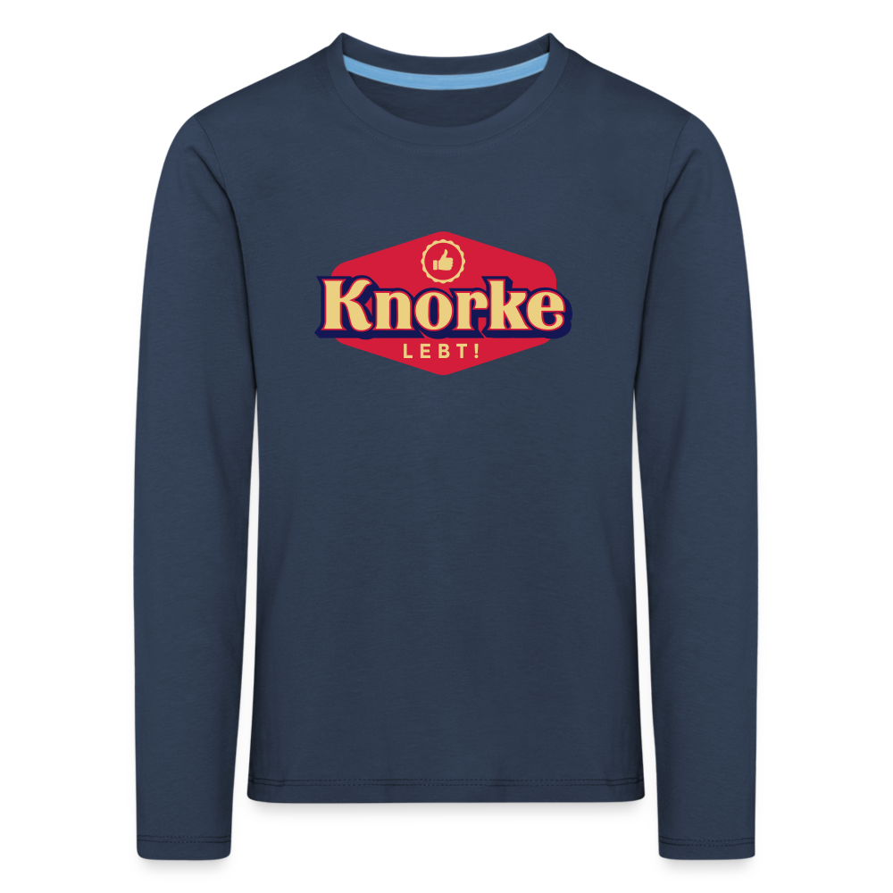 KNORKE lebt! - Kinder Langarmshirt - navy