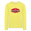 KNORKE lebt! - Kinder Langarmshirt - yellow