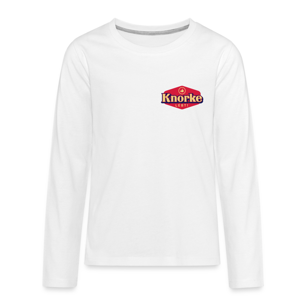 KNORKE lebt! - Teenager Langarmshirt - white