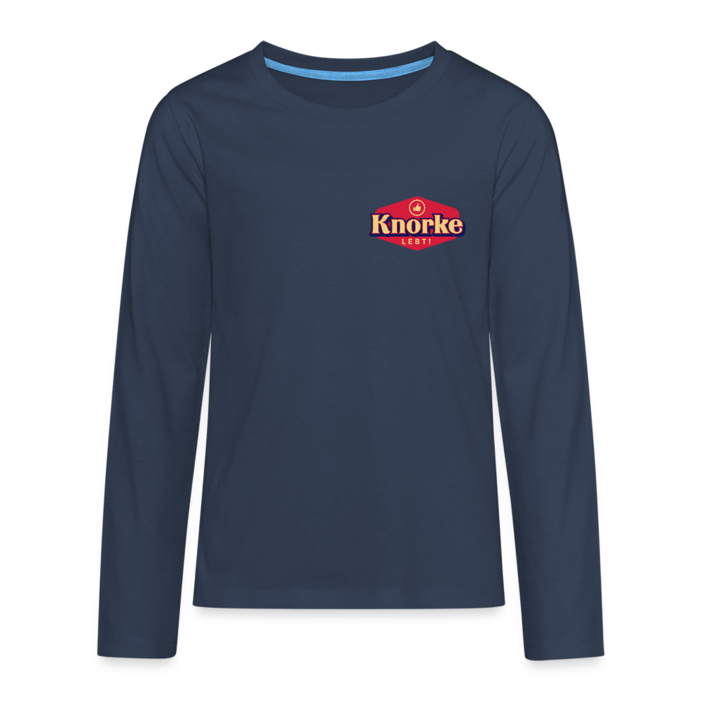 KNORKE lebt! - Teenager Langarmshirt - navy