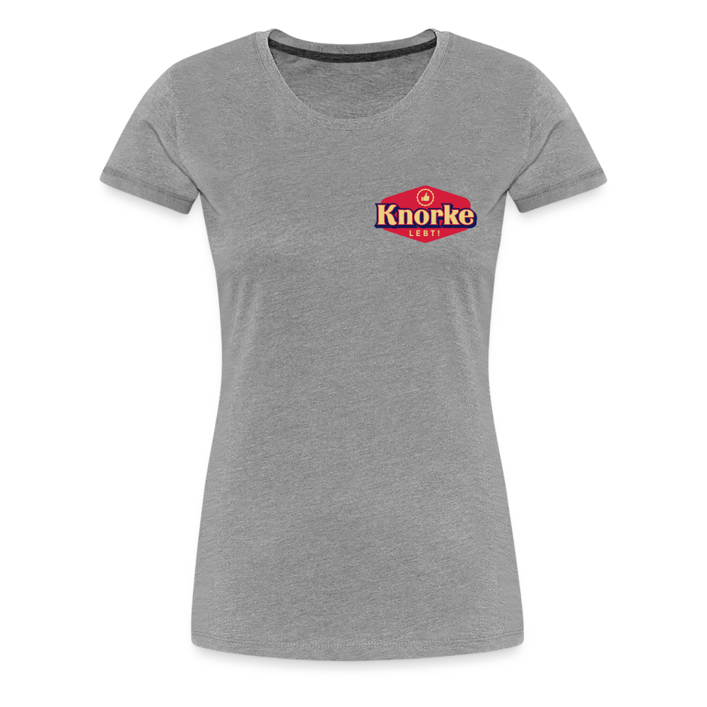KNORKE lebt! - Frauen Premium T-Shirt - heather grey