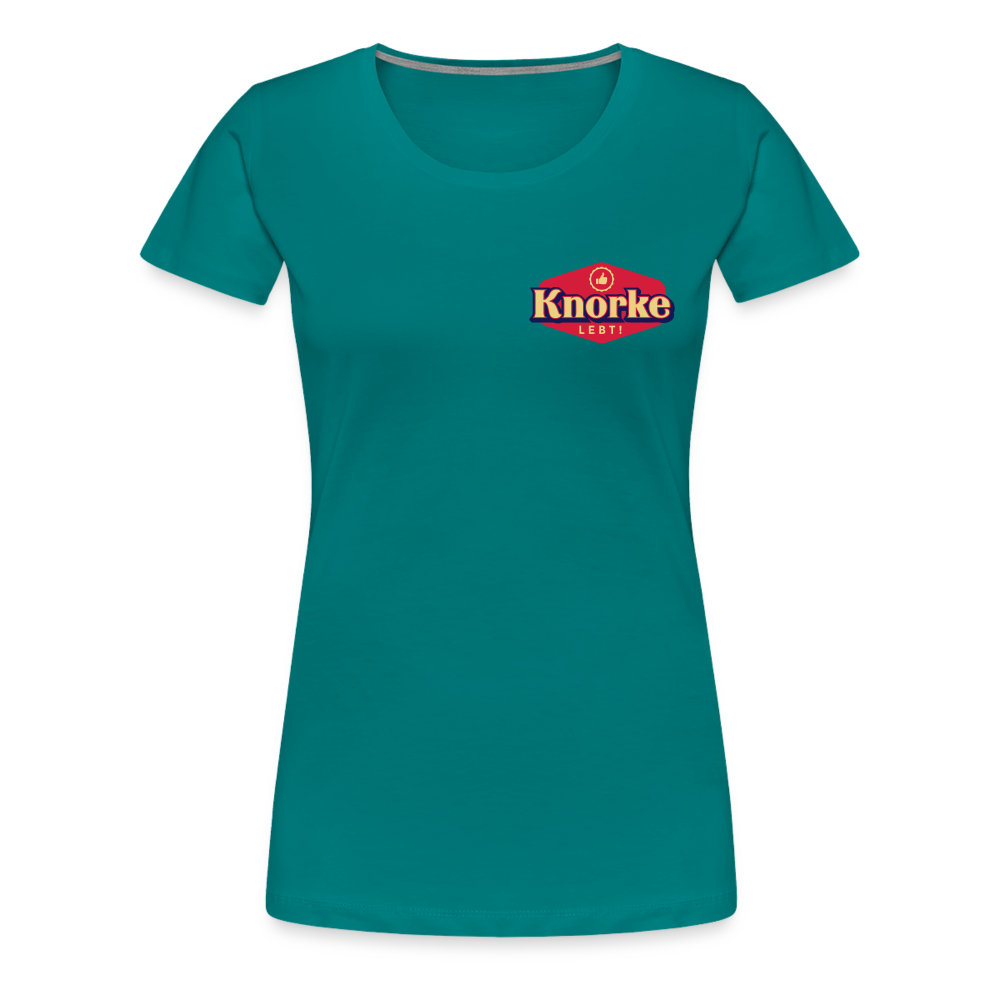 KNORKE lebt! - Frauen Premium T-Shirt - diva blue