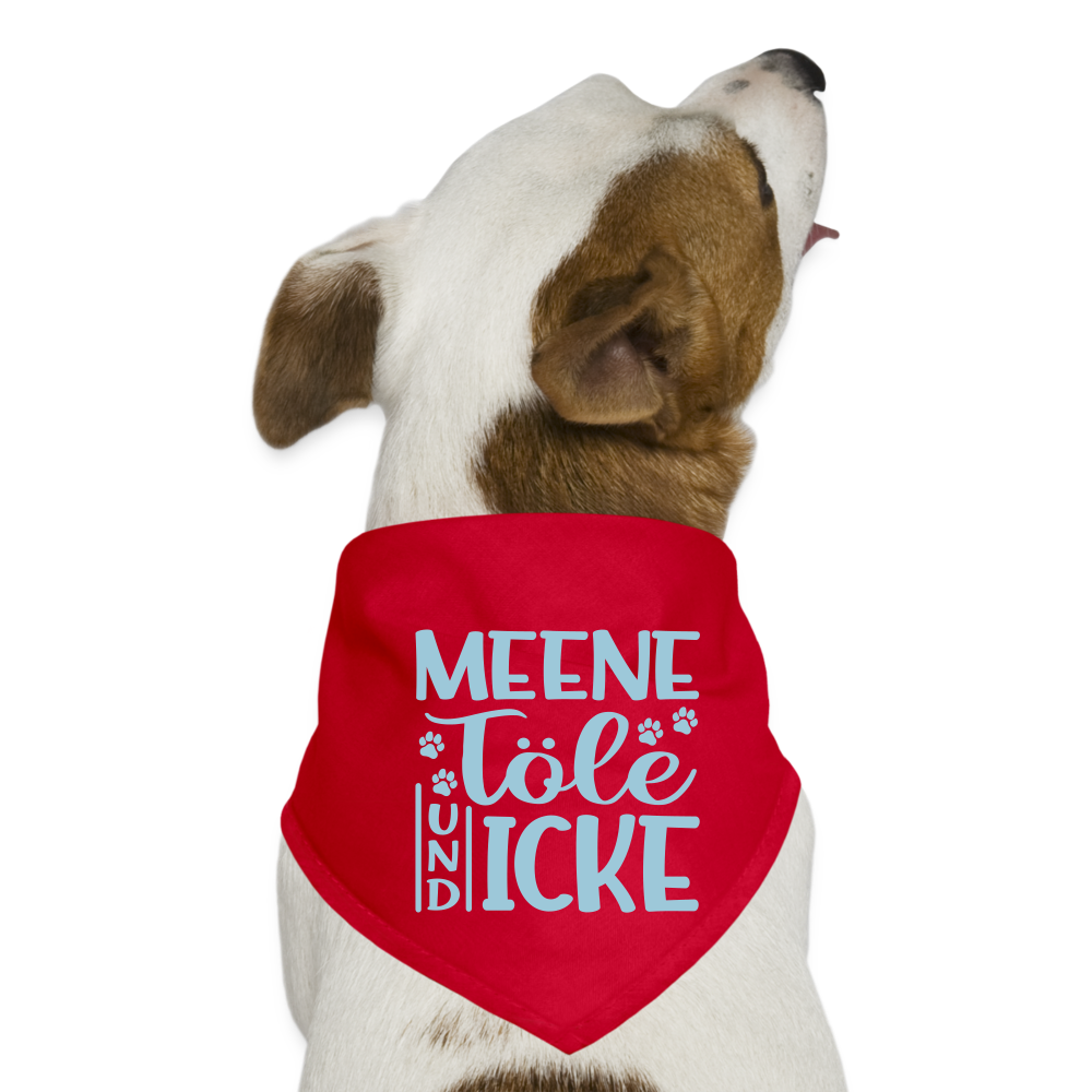 Meene Töle und Icke - Hunde-Bandana - red