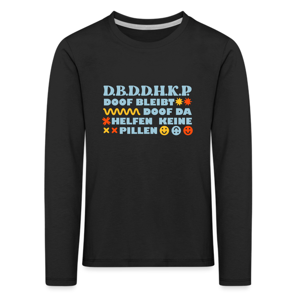 d.b.d.d.h.k.P - Kinder Langarmshirt - black