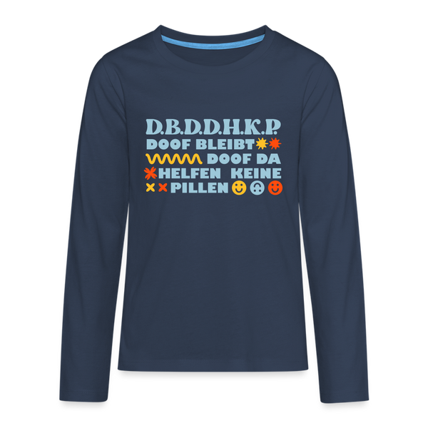 d.b.d.d.h.k.P - Teenager Langarmshirt - navy